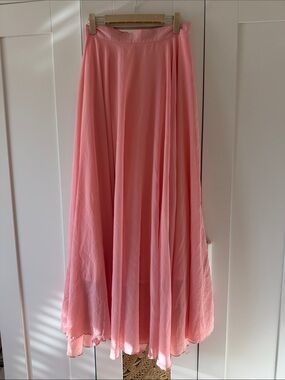 Chicwish Coral Pink Maxi Skirt